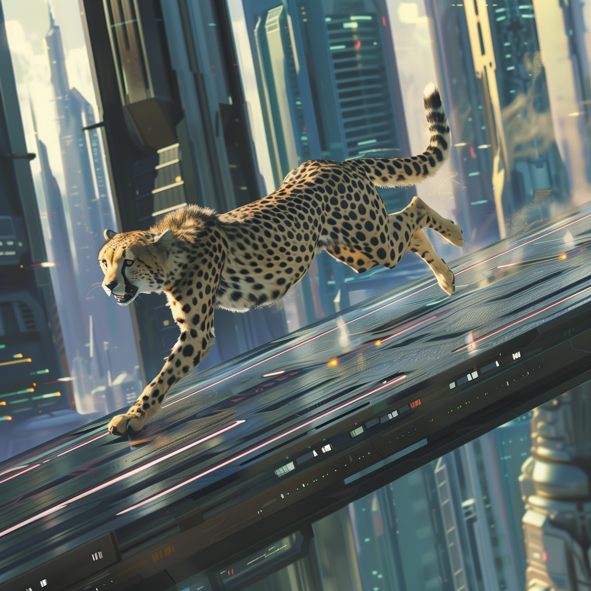a cheetah running fast, symbolising the speed of a website for good SEO in 2024